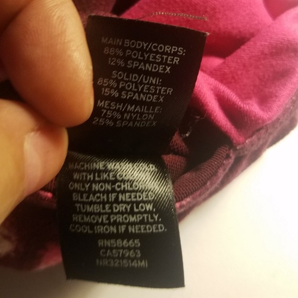 ZELLA Cropped Capri Yoga Pants Leggings Pink Size Medium - Picture 7 of 8